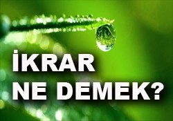 Ikrar Ne Demek Ornek Cumleler Huzur Sayfasi Islami Bilgi Kaynaginiz