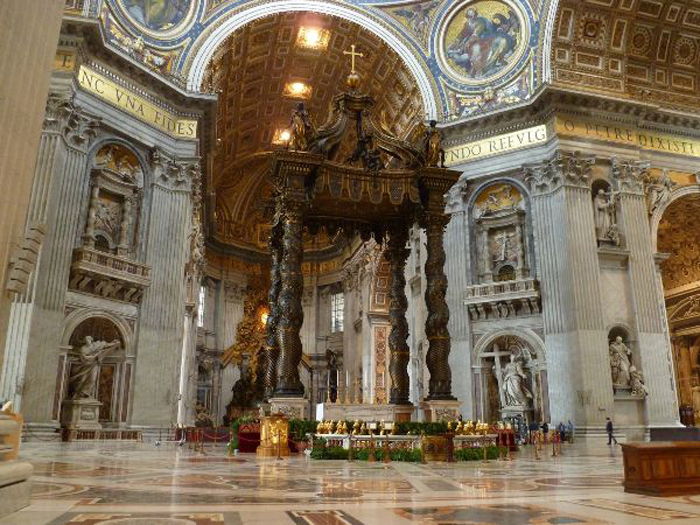 St. Peter’s Basilica, Chair of Saint Peter, Baldacchino, 1624-1633