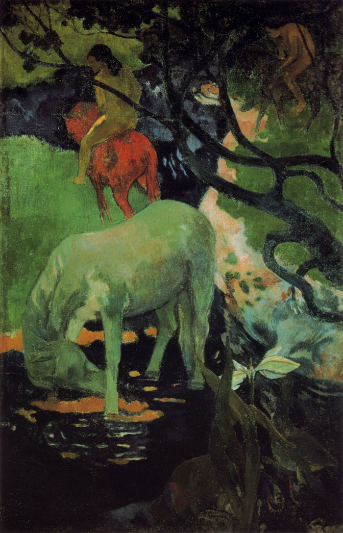 Paul Gauguin beyaz at